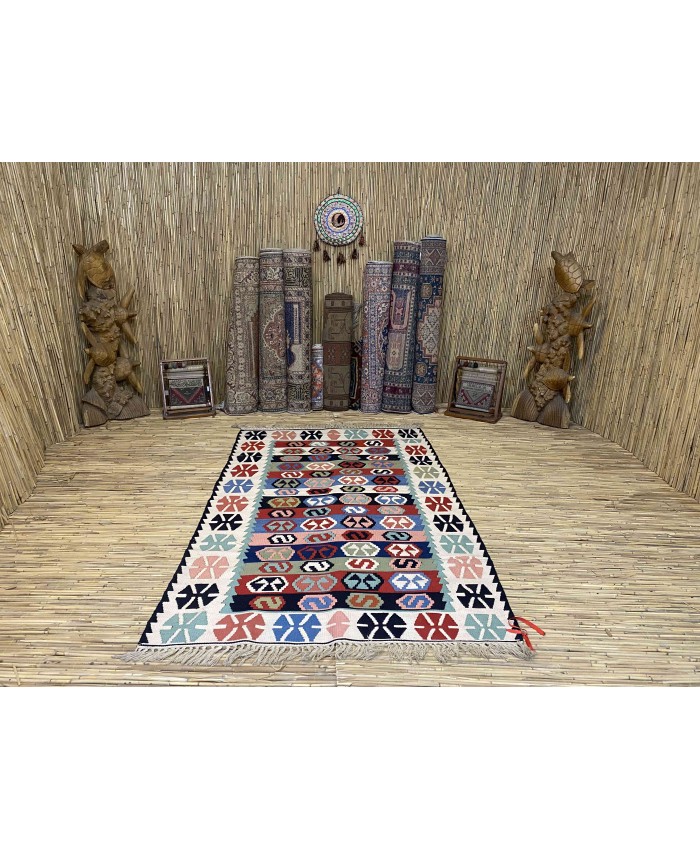 Handmade Turkish Kayseri Acrylic Original Kilim – FREE SHIPPING..!